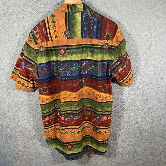 The Territory Ahead Shirt Mens Size L Tall Hawaiian Button Tropical Multicolor‎ - Picture 3 of 6